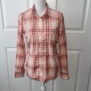 Jcrew perfect fit shirt size small flannel plaid